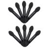 Baluue 10pcs Disposable Dual Sided Eyeshadow Sponge Applicators Black Handle Oval Tips Comfortable Makeup Tool for Travel Parties Daily Use view 1