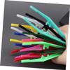 PartyKindom 30Pcs Plastic Eyebrow Tweezers Lightweight Portable Brow Trimming Clips for Women and Men Precise Facial Hair Removal Beauty Tool for Salon and Travel view 4
