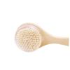 Baluue Long Handle Plastic Bath Brush with Medium Stiff Bristles for Exfoliating Body Massage Dead Skin Removal and Stimulation Wood PP Material for Feet Knees and Legs view 3