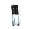 Beavorty 8Pcs Glass Essential Oil Roller Bottles with Black Caps Transparent and Sky Blue Roll Containers for Perfume Aromatherapy and Liquid Storage view 2