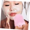 Didiseaon 2Pcs Silicone Facial Cleansing Brush for Gentle Exfoliation and Deep Cleaning Dual Sided Manual Face Scrubbers with Soft Skin Friendly Material Portable Pink Purple Brushes for view 3