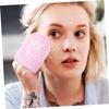 Didiseaon 2Pcs Silicone Facial Cleansing Brush for Gentle Exfoliation and Deep Cleaning Dual Sided Manual Face Scrubbers with Soft Skin Friendly Material Portable Pink Purple Brushes for view 4