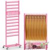NOVIMANGO Braiding Hair Rack Braiding Rack 286 Pegs 2-Sided Hair Racks for Braiders Standing Adjustable Standing Hair Extension Holder for Salon view 1