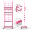 NOVIMANGO Braiding Hair Rack Braiding Rack 286 Pegs 2-Sided Hair Racks for Braiders Standing Adjustable Standing Hair Extension Holder for Salon view 3