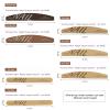 XEAOHESY 7 Pieces Apricot-Yellow and Brown Nail Files and Buffers Nail Files for Natural Nails Nail Buffer and Shine Kit 100/180 Grit Finger Nail File Set for Women view 2