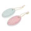 Didiseaon 2Pcs Natural Pumice Stone Foot Care Tool Dead Skin Remover Pedicure File for Smooth Callus Exfoliation Comfortable Grip Blue and Pink view 1