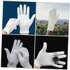 Beaupretty 12 Pairs Cotton Moisturizing Gloves for Dry Hands Soft White Cotton Overnight Gloves for for Women Medium Thickness Breathable Reusable view 3