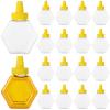 Tressify 32 Pcs 7 Oz Honey Bottles, Clear Plastic Squeeze Containers with Spout Lids, Reusable Jars for Honey, Syrup & Sauce view 2