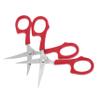 Healifty 2Pcs Eyebrow Trimmer Scissors Stainless Steel Beauty Grooming Tool for Precise Beard and Facial Hair Shaping Lightweight Portable Salon and Home Use view 1