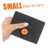 Beaupretty 2Pcs Compact Essential Oils Storage Pouch Small Aromatherapy Bottle Organizer Bag with Buckle Thick Protective Case for Travel Daily Carry and Gift Deep Gray view 2