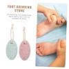 Beaupretty 2Pcs Natural Pumice Stone Foot Callus Remover Handheld Dead Skin Exfoliator for Feet Care Lightweight for Elderly Teachers Waiters and Sports Enthusiasts Blue Pink view 3