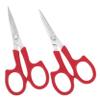 VALICLUD 2Pcs Stainless Steel Eyebrow Scissors Multifunctional Facial Hair Trimmer for Men and Women Lightweight Convenient Grooming Tool for Home and Salon Use view 1