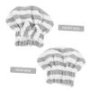 UKCOCO 2pcs Ultra Absorbent Double Hair Drying Cap Quick Dry Microfiber Turban Towel for Women Soft Lightweight Bath Shower Hair Wrap for Travel and Daily Use Pink White Gray White view 4