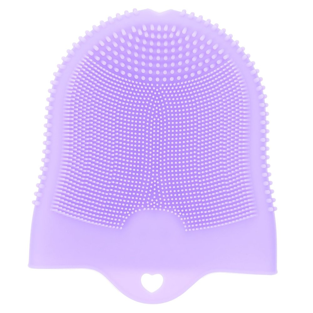 Beaupretty Silicone Facial Cleansing Brush for Deep Skin Cleaning Dual Sided Soft Texture for Exfoliation and Oil Removal Glove Shaped Design for Easy Hand Use Portable Lady Facial Brush for