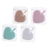 Didiseaon 4pcs Heart Shaped Makeup Removal Sponge Gentle Facial Cleansing Puff for Deep Pore Exfoliation and Oil Removal Soft Face Pads for Women Home Travel Use view 1