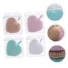 Didiseaon 4pcs Heart Shaped Makeup Removal Sponge Gentle Facial Cleansing Puff for Deep Pore Exfoliation and Oil Removal Soft Face Pads for Women Home Travel Use view 3