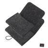 Baluue 2Pcs Felt Essential Oil Storage Bag Portable Carrying Pouch with Buckle Closure for Organizing Small Bottles Travel-friendly Oil Bottle Organizer in Dark Gray view 1