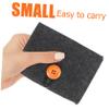 Baluue 2Pcs Felt Essential Oil Storage Bag Portable Carrying Pouch with Buckle Closure for Organizing Small Bottles Travel-friendly Oil Bottle Organizer in Dark Gray view 3