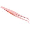 Dioche Precision False Eyelashes Grafting Tweezers - Fine Tip Stainless Steel Eyelash Extension Tool for Professional Eyelash Tweezers Application - Rose Gold Curved for (#1) view 3