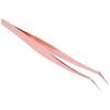 Dioche Precision False Eyelashes Grafting Tweezers - Fine Tip Stainless Steel Eyelash Extension Tool for Professional Eyelash Tweezers Application - Rose Gold Curved for (#1) view 4