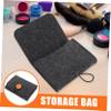 Beaupretty 2Pcs Essential Oil Storage Case Portable Travel Organizer Bag Thick Protective Felt Material Oil Bottle Carrier for Home Office and Trips view 4