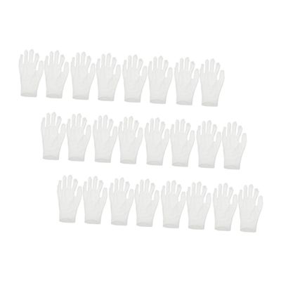 Baluue 12 Pairs Cotton Gloves for Women Moisturizing Overnight Work Gloves Soft Breathable White Cotton for Sensitive Skin Flexible and Comfortable Fit for Various Tasks