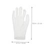 Baluue 12 Pairs Cotton Gloves for Women Moisturizing Overnight Work Gloves Soft Breathable White Cotton for Sensitive Skin Flexible and Comfortable Fit for Various Tasks view 2