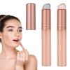 2 PCS Silicone Lip Brush with Cap, Silicone Makeup Brush Pink High Elastic Makeup Brushes for Lipstick Lip Gloss Concealer view 1