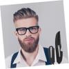Baluue 4Pcs Portable Pocket Folding Beard Combs for Men Lightweight Mustache Styling Tool Ergonomic Design Travel Friendly Grooming Accessory view 3