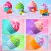 Bath Bombs for Kids with Surprise Jewelry Toys Inside, 8 Cupcake Bath Bombs Gifts Set, Girls, Teens, Kids Easter Valentines Day Gift Birthday, Handmade Fizzes Bubble Spa Bath Kit for Girls view 4