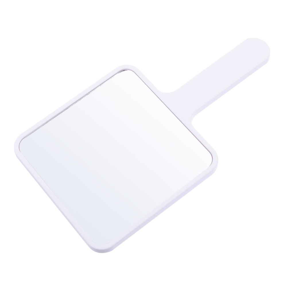 Healifty Handheld Makeup Mirror with Ergonomic Handle Portable Cosmetic Mirror for Women and for Salon Travel and Home Use