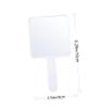 Healifty Handheld Makeup Mirror with Ergonomic Handle Portable Cosmetic Mirror for Women and for Salon Travel and Home Use view 2