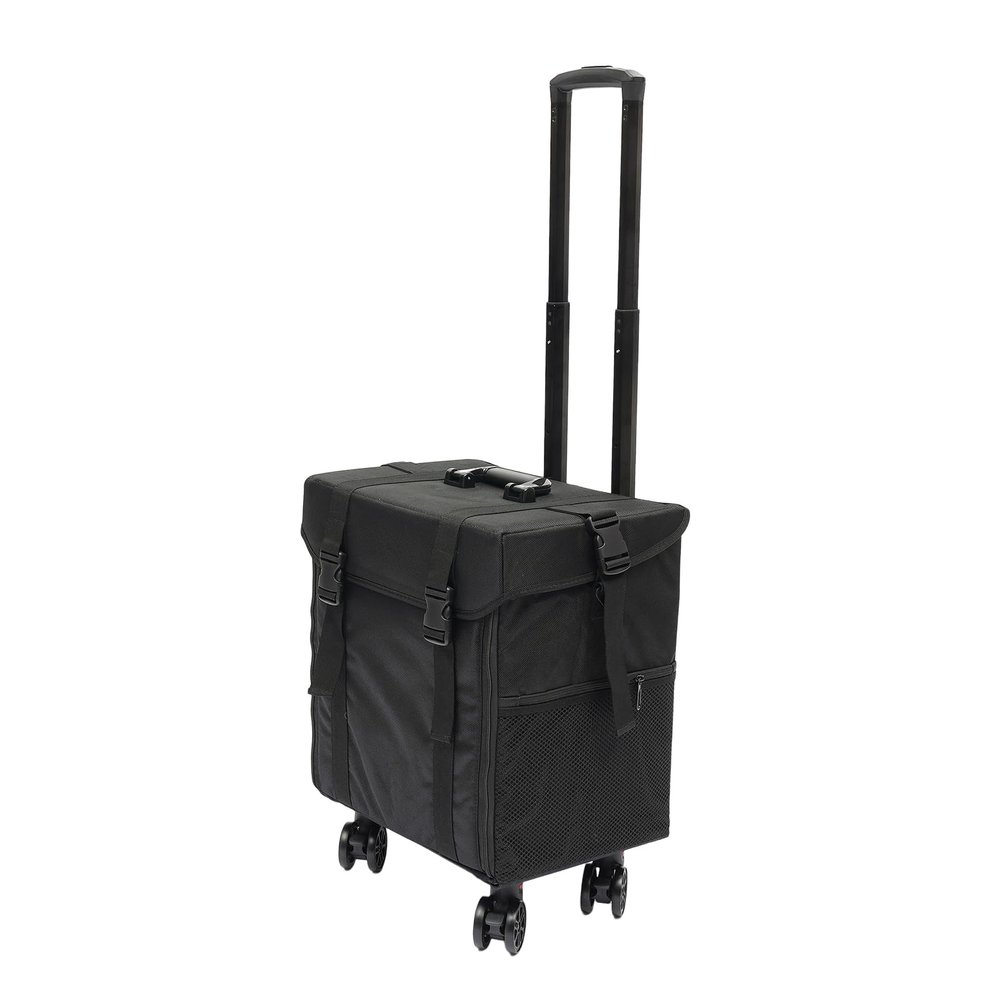Fichiouy Professional Rolling Makeup Case for Makeup Artists - Large Capacity Travel Cosmetic Organizer with Universal Wheels,Travel Cosmetic Trolley