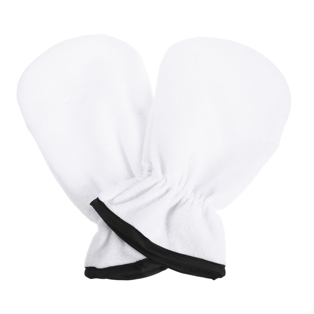 Beaupretty Mittens for Women Paraffin Wax Treatment Gloves for Moisturizing Exfoliating Breathable Hand Covers for Home Salon Skin Care White