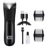 Hair Trimmer | Digital Display Beard Shaver,Portable Men's Intimate Hair Trimmer with LCD Digital Display for Leg, Ear, Face, Nose, Pubic, Arm, Head Grooming view 1