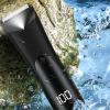 Hair Trimmer | Digital Display Beard Shaver,Portable Men's Intimate Hair Trimmer with LCD Digital Display for Leg, Ear, Face, Nose, Pubic, Arm, Head Grooming view 3