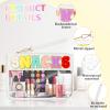 7 Pieces Snack Bags,Clear Zipper Pouch Travel Chenille Letter Makeup Bag Waterproof Flat Pouch Nylon Tote Bag for Women(Pink) (White) view 3