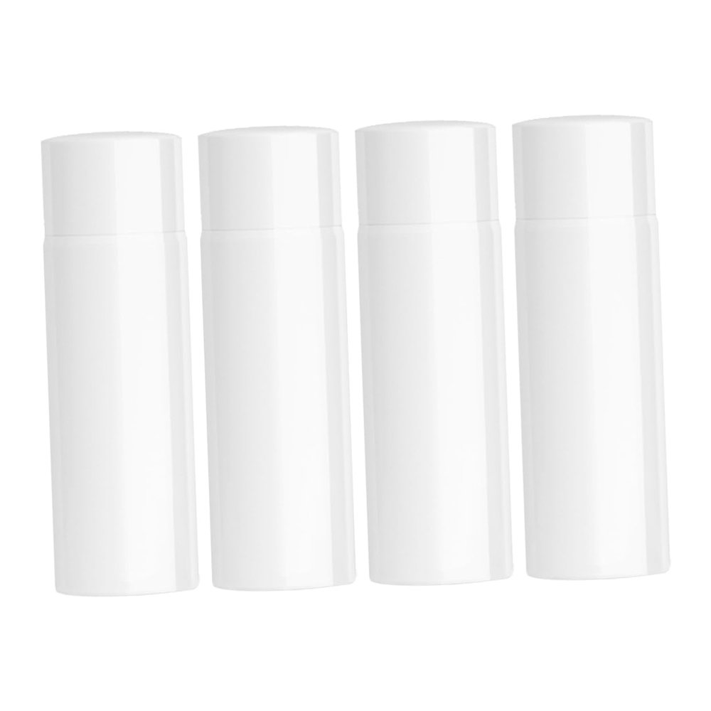 Baluue 4pcs Airless Pump Cosmetic Bottles Refillable Plastic Dispenser for Travel Leak Lotion Containers for Serum Sunscreen Shampoo Care