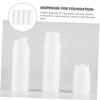 Baluue 4pcs Airless Pump Cosmetic Bottles Refillable Plastic Dispenser for Travel Leak Lotion Containers for Serum Sunscreen Shampoo Care view 3