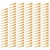 100 Pieces 1.77" Hairdressing Double Prong Curl Clips Metal Alligator Hair Clips Setting Section Hair Clips for Hair Salon Extensions Styling, Gold view 1