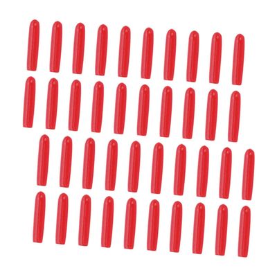 Baluue 120pcs Non Slip Silicone Tweezers Tip Covers for Eyelash Grafting Flexible Protective Sleeves Lash Tweezers Caps for Beginners and Professionals Dustproof Red Sleeves for Precision