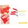 Baluue 120pcs Non Slip Silicone Tweezers Tip Covers for Eyelash Grafting Flexible Protective Sleeves Lash Tweezers Caps for Beginners and Professionals Dustproof Red Sleeves for Precision view 3