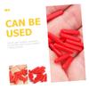 Baluue 120pcs Non Slip Silicone Tweezers Tip Covers for Eyelash Grafting Flexible Protective Sleeves Lash Tweezers Caps for Beginners and Professionals Dustproof Red Sleeves for Precision view 4