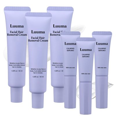 Luuma Facial Hair Removal Cream for Women, Painless & Flawless Face Hair Remover, Long-Lasting Depilatory Cream for All Skin Types (3)