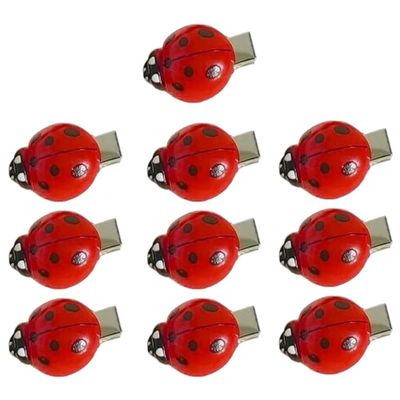 10pcs Ladybug Hair Clips Cute Insect Hairpins Girls Hair Accessories for Daily Wear Cosplay and Parties Hair Decoration