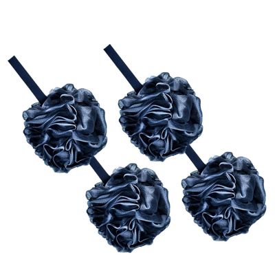 4Pcs Gradient Bath Loofah Balls Soft Exfoliating Shower Sponge for Cleaning and Skin Care for Daily Use and Air Drying