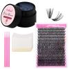 FADLASH Eyelash Extension Remover 10g Dissolves Powerful and Lash Clusters DIY Individual Lashes Cluster Mixed Tray D Curl Lash Clusters view 1