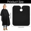 12 pcs Hair Salon Capes Waterproof Haircut Unisex Black Cape Barber Hair Cutting Cape with Snap Closure Hair,Coloring and Styling view 2