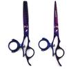 Professional 6.0" Hairdressing Hair Cutting Shears - 720 Degree Rotating Thumb Barber Scissors, specially designed for barbers, can also be used for pet hair trimming view 1