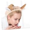 Wakauto Stretch Soft Skincare Headband for Women Elastic Decorative Cattle Horn Design Face Washing Spa Hairband Makeup and Mask Application Accessory Fit for Teens and Adults view 4